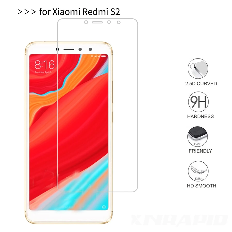 2 шт. стекло для Xiaomi Redmi S2 закаленное стекло Redmi 6 6A Pro защита экрана Edge Xiomi Redmi S2 Y2 защитная пленка, стекло