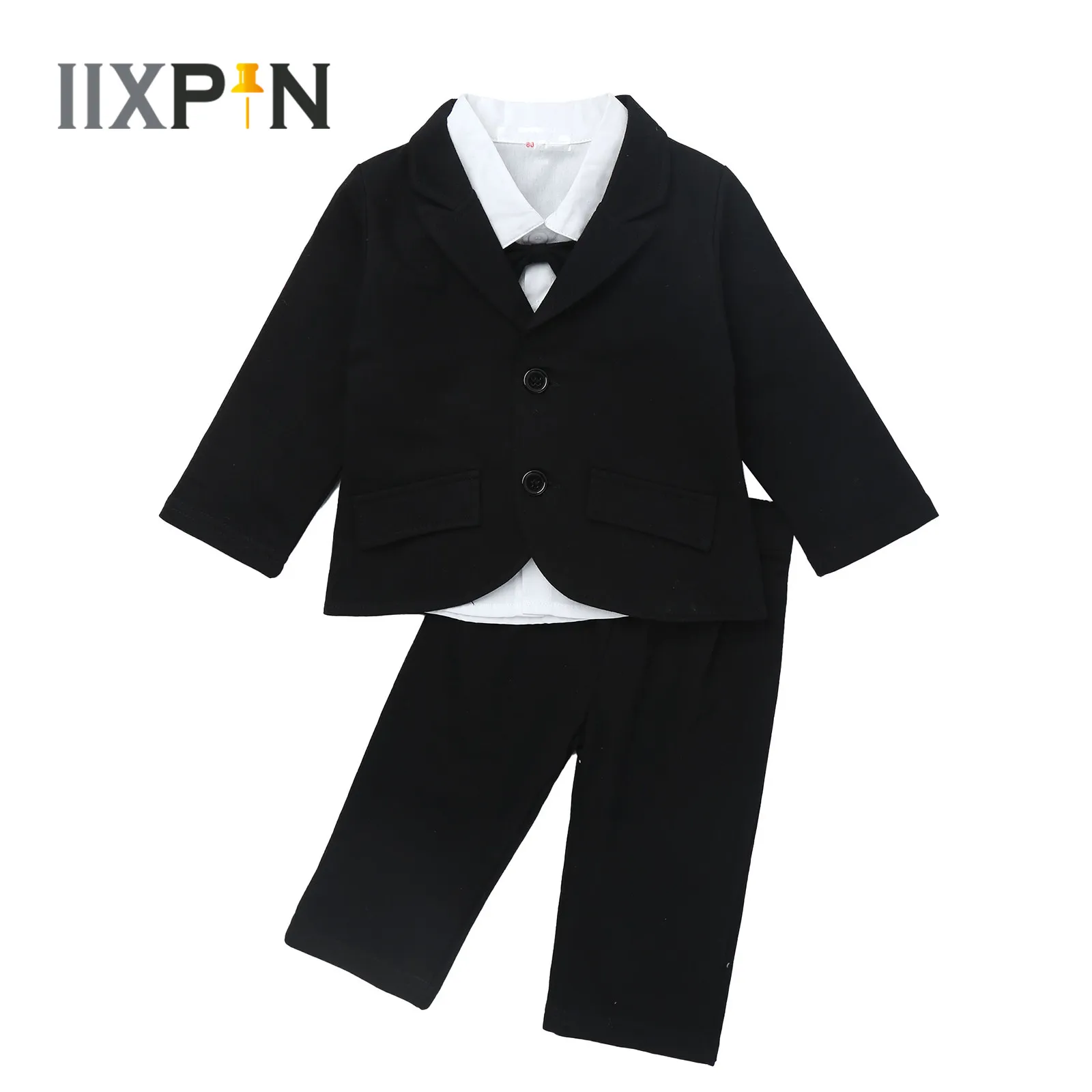 Детский комплект одежды джентльмена для маленьких мальчиков костюм из