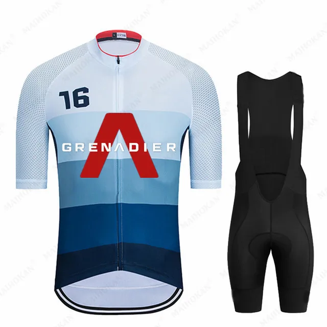 

Summer Grenadier 2022 Cycling Jersey Short Sleeve Set Maillot Ropa Ciclismo Breathable Quick-dry Bike Clothing MTB Cycle Clothes