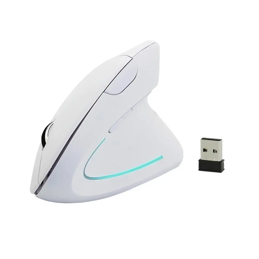 Мышь Вертикальная беспроводная эргономичная 2 4 ГГц 6 кнопок 1600DPI|Мыши| |