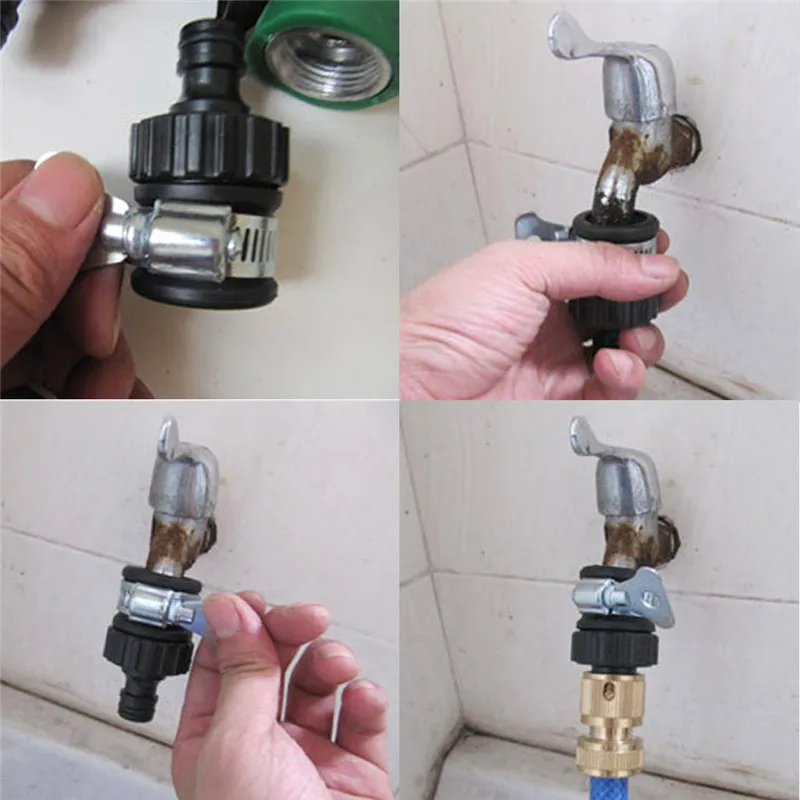 

Universal Faucet Adapter Water Tap Connector Mixer For Garden Hose Pipe Tap Kitchen Bathroom Faucet Nozzle Accessories Garden