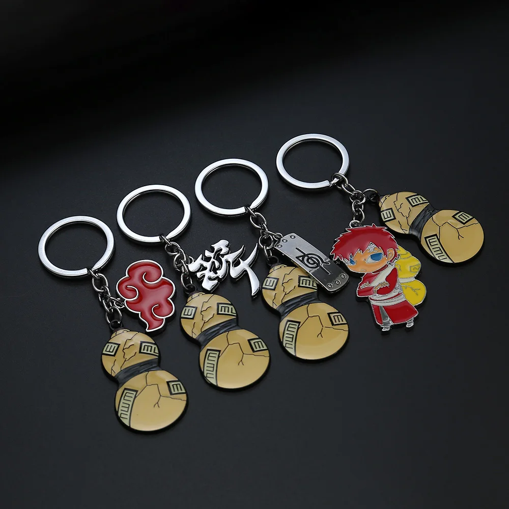 

Anime Gaara Sasuke Keychains Ninja Key Chain Ring Pendant Akatsuki Hat Keychain Key Holder Charm Chaveiro Jewelry Souvenir