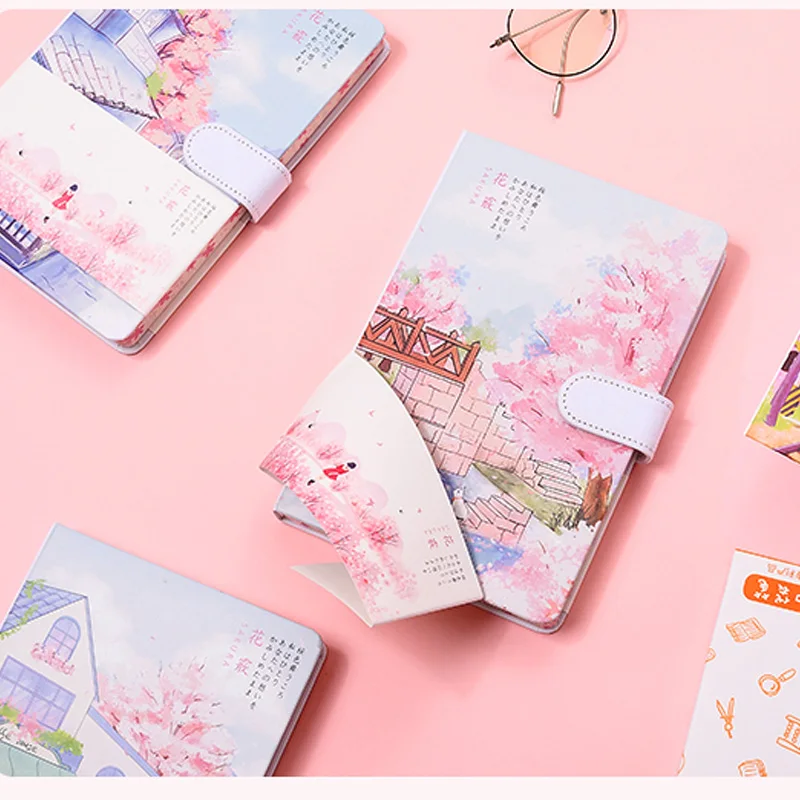 

2021 Study Planner Organizer Notebooks Journals School Office Supplies Daily Notepads Japanese Cute Kawaii Stationery For Girls