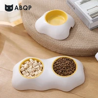 non slip cat bowls dog food water feeder pet drinking dish feeder cat puppy with raised feeding supplies small dog pet product