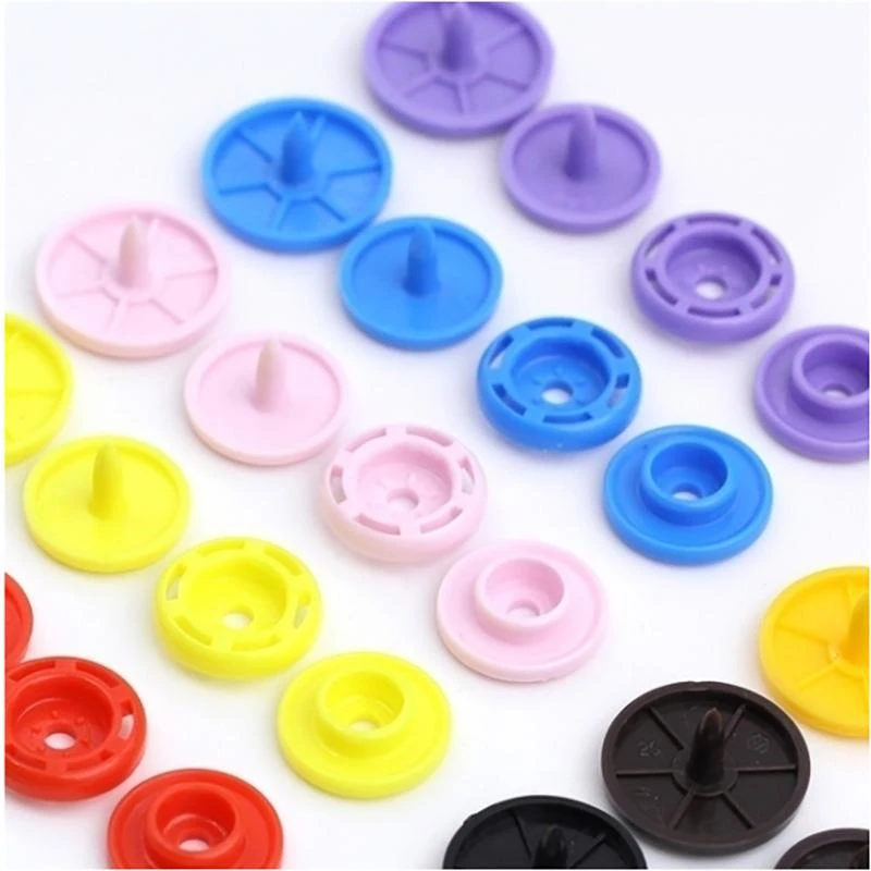 

600/1440pcs 15/24 Colors T5 12mm Round Plastic Snap Buttons Resin Garment Accessories For Baby Clothes DIY Sewing Supplies