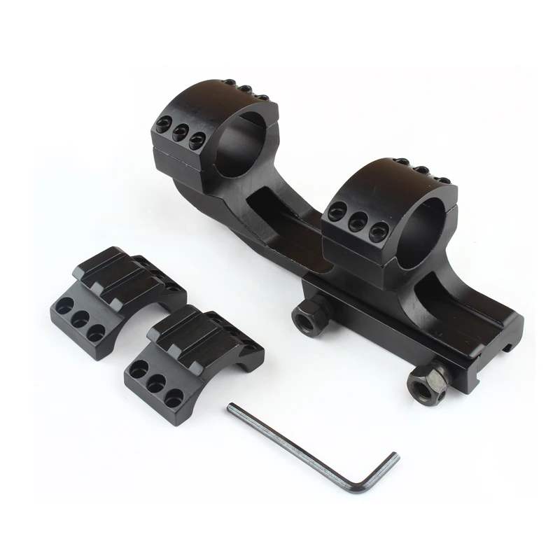 

Крепление для прицела 25,4 мм/30 мм двойное кольцо тактическое консольное крепление для прицела picatinny Rail