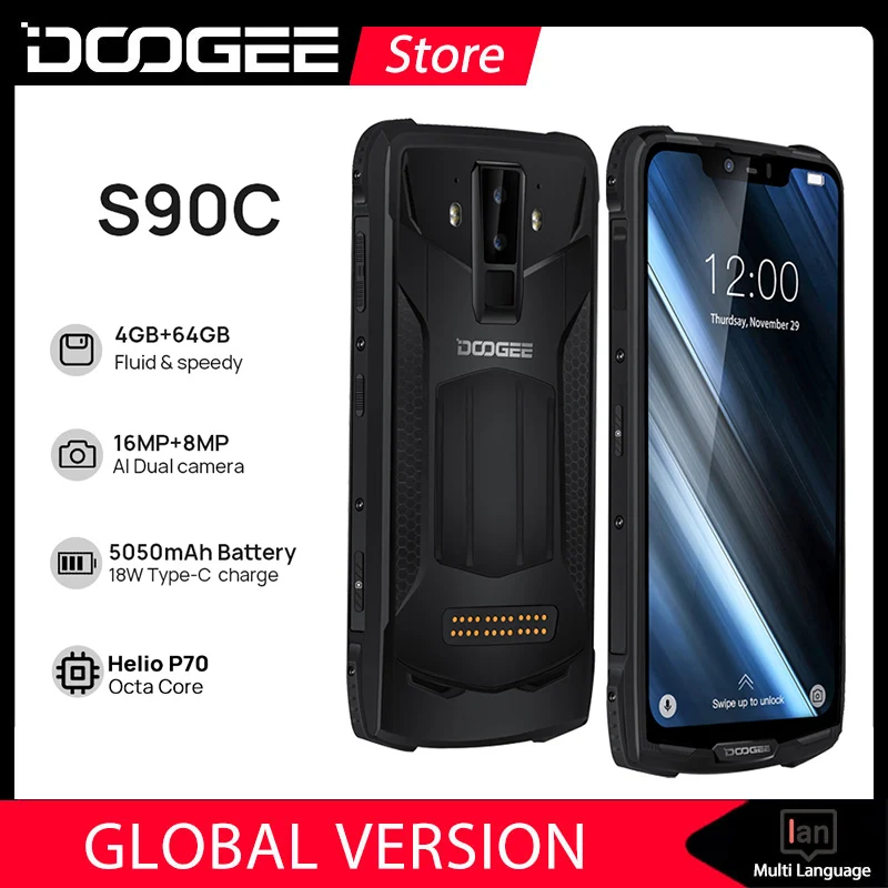 

Смартфон DOOGEE S90C, 4+64ГБ