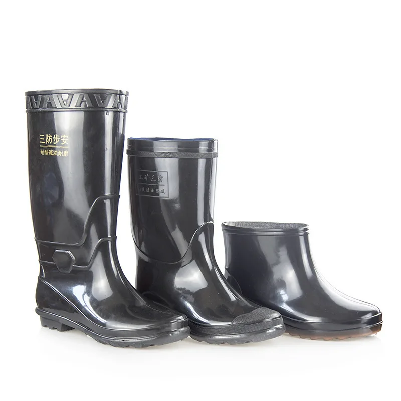 Мужские высокие ботинки из плюша защищающие работу износостойкие