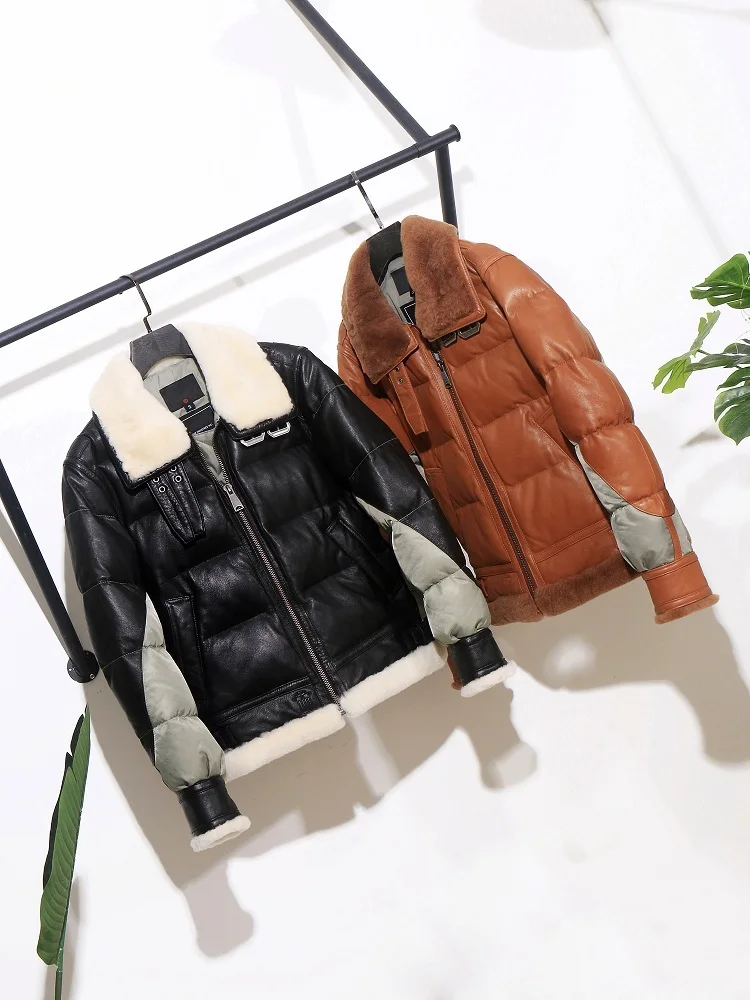 Бесплатная доставка. Распродажа. Совершенно новая мужская куртка из натуральной