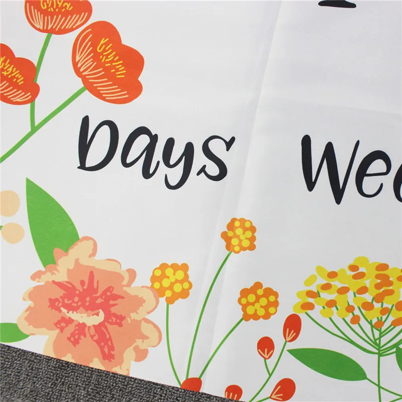 

Newborn baby Monthly Growth Milestone Blanket photography props Background Cloth Commemorate Rug Calendar Photo Accessories