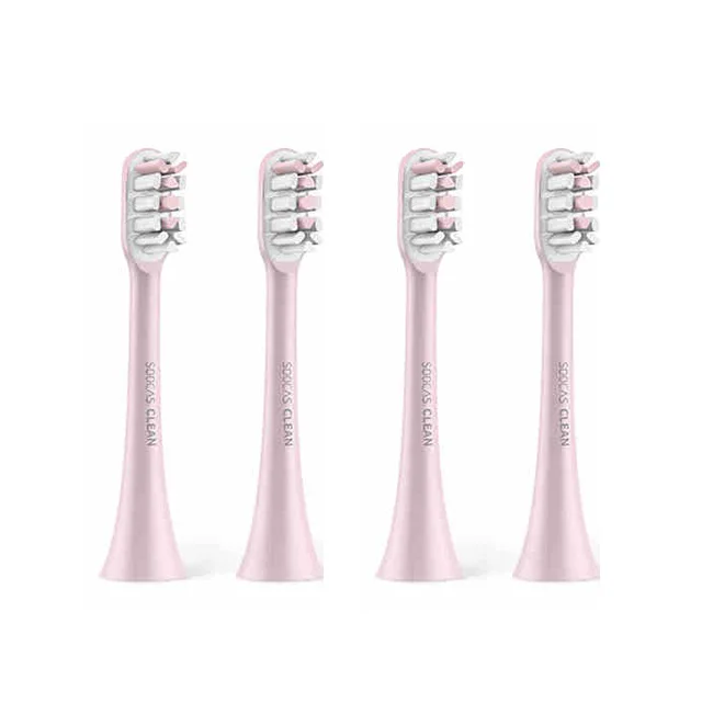 4PCS PINK SOOCAS X3 X5 сменные головки розовые для Xiaomi Mijia SOOCARE X3 X1 Соник зубная щетка электрическая Глубокая чистка форсунки - Цвет: 4PCS PINK