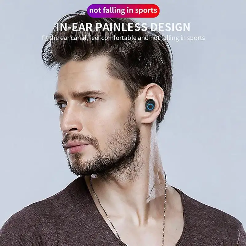 Беспроводные Bluetooth-наушники V12-1 TWS с сенсорным управлением стереонаушники для