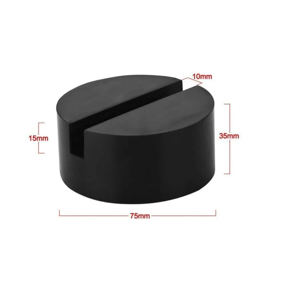 

Car Lift Jack Stand Rubber Pads Thicken Black Rubber Slotted Floor Jack Pad Frame Rail Adapter Anti-slip Lift Car Accessories