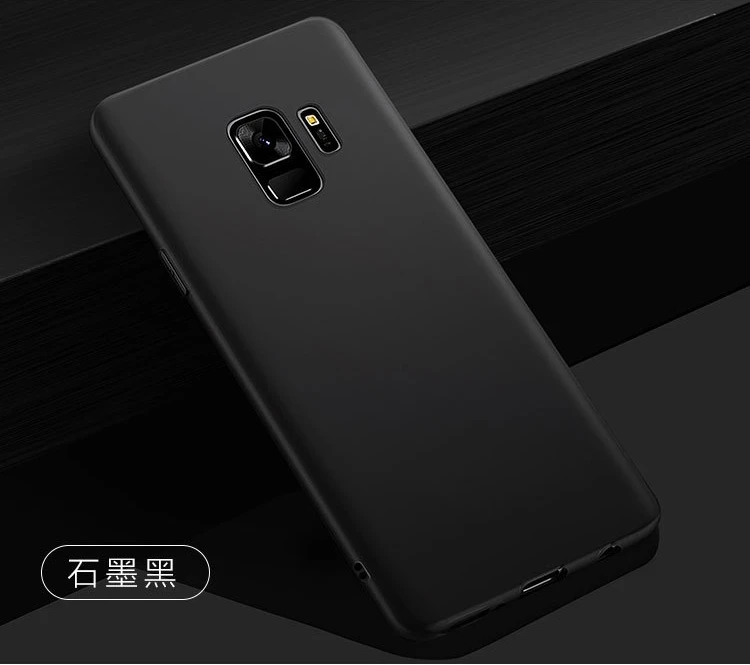 Чехол для Samsung Galaxy S9 S 9 Plus S9Plus черный матовый мягкий TPU Тонкий чехол | Мобильные