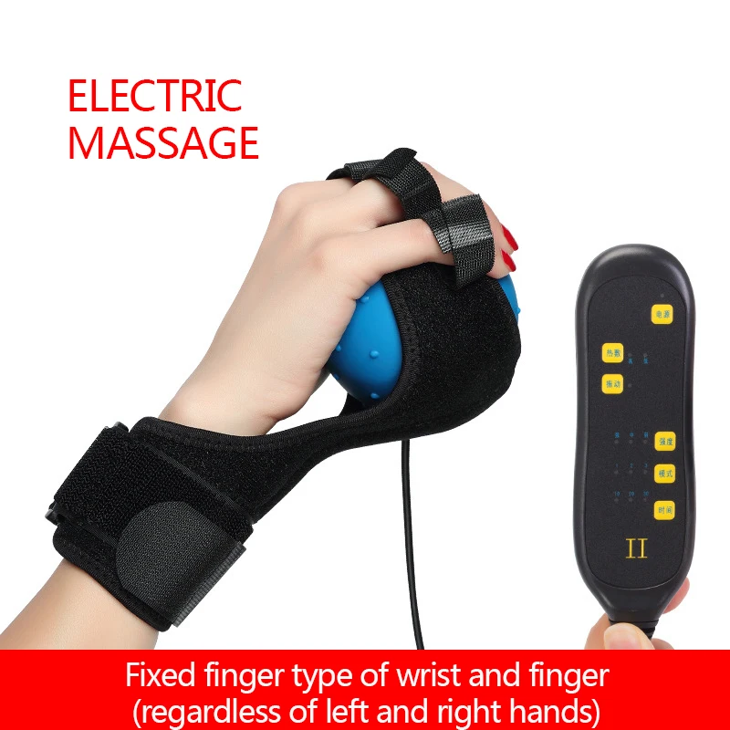 

Stroke electric finger massager hemiplegia hot compress finger vibration physiotherapy ball hand rehabilitation equipment traini