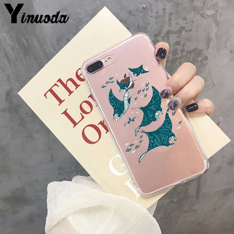 Уникальный Модный чехол Yinuoda с изображением животных manta ray для iPhone 8 7 6 6S Plus X XS MAX 5 5S