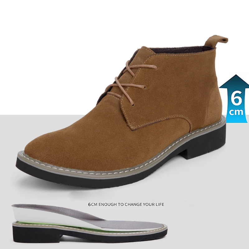 Мужские ботинки увеличивающие рост Обувь для увеличения роста Мужская деловая