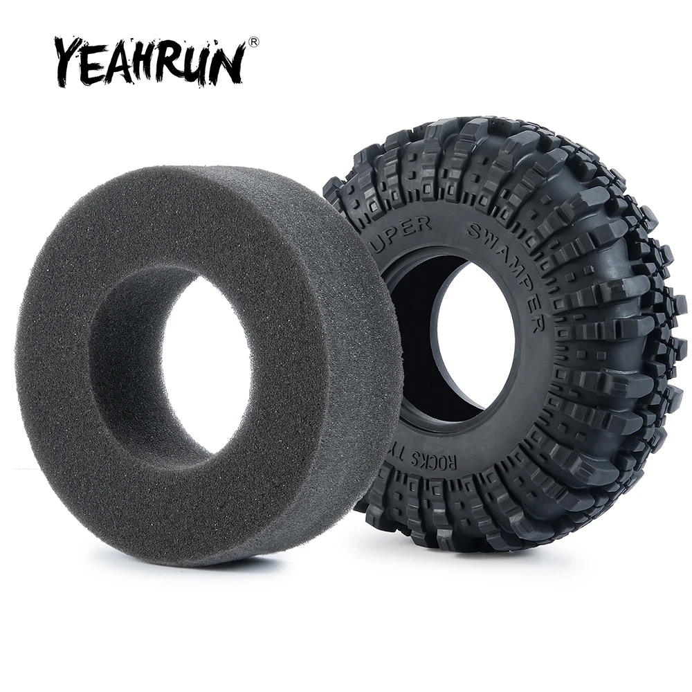 

YEAHRUN 2.2 inch 137mm*49mm Rubber Wheel Tires for TRX4 Axial SCX10 II 90046 1/10 RC Rock Crawler Car Upgrade Parts