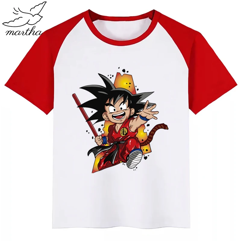 Новинка детская футболка с принтом из японского аниме Жемчуг дракона забавная