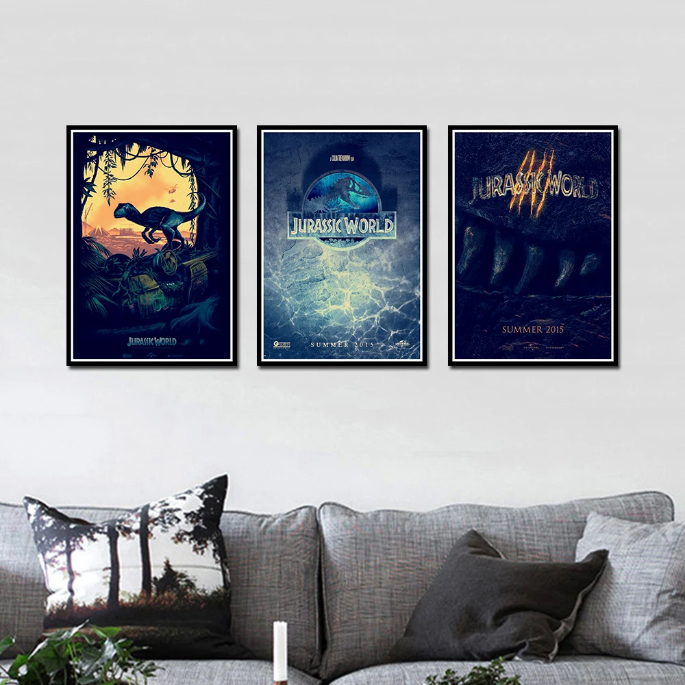 Из фильма Парк Юрского периода B плакат декоративный DIY настенные холст Стикеры