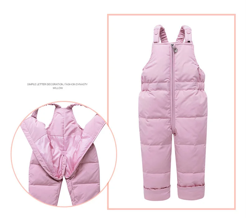 Коллекция года, зимний пуховик детские комбинезоны для девочек, одежда детский зимний костюм, парка для маленьких мальчиков, пальто комплект одежды для малышей, размеры-30 градусов