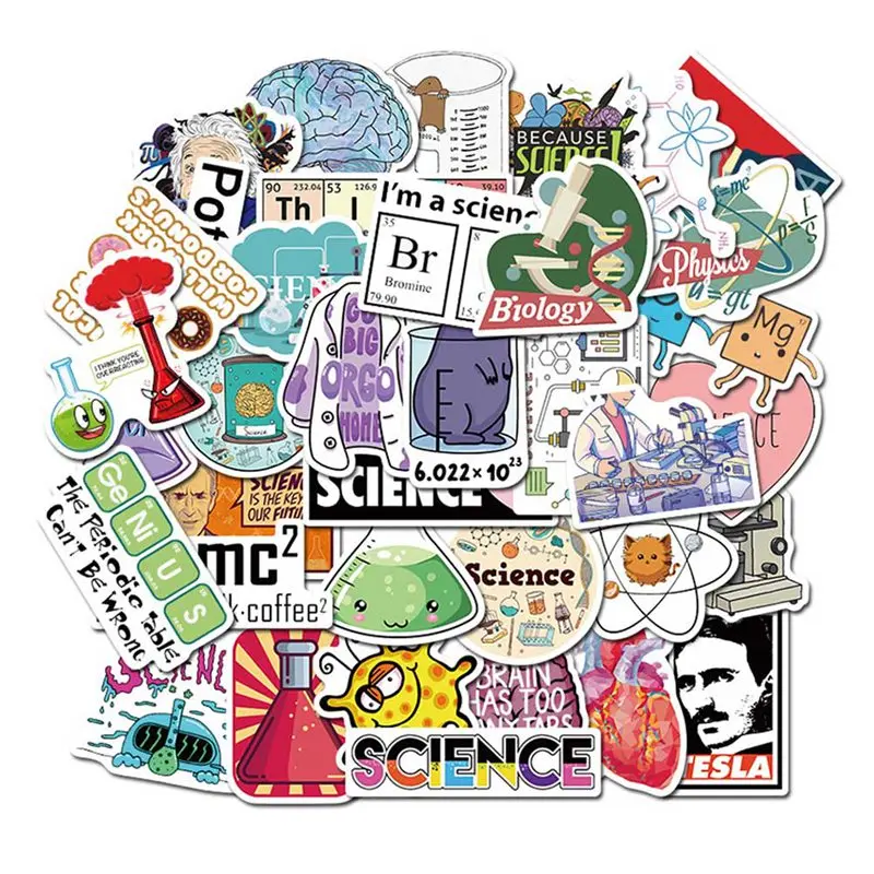 50 шт. смешанные лабораторные химические математические элементы символа формула