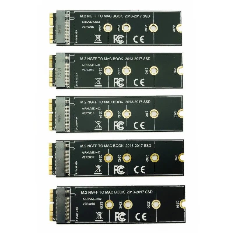 Адаптер NVME M2 SSD для MacBook Air Pro Retina 2013 2017 5 шт.|Адаптеры карт памяти| |