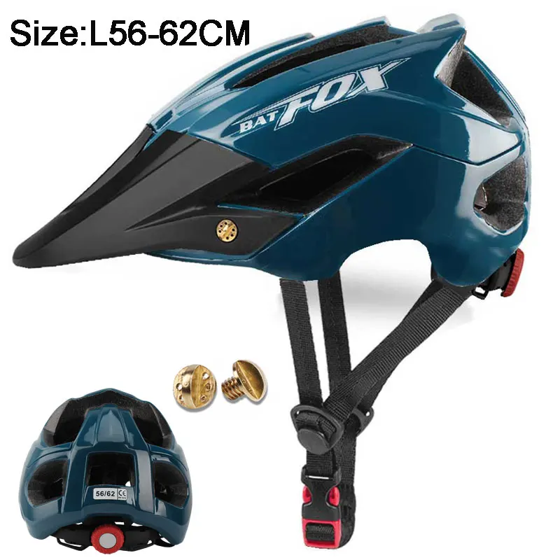 5002-dark green BATFOX, велосипедный шлем для мужчин и женщин, дорожный горный MTB шлем, ультралегкий цельный велосипедный шлем Casco Ciclismo - Цвет: 5002-dark green