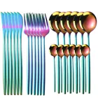 Набор столовой посуды из нержавеющей стали, 24 предмета