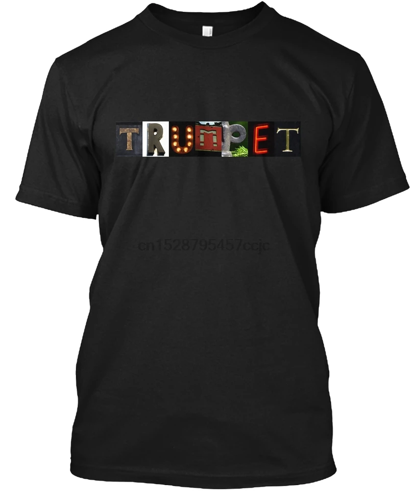 Men T shirt Trumpet - Artsy Alphabet #2 Women tshirt |