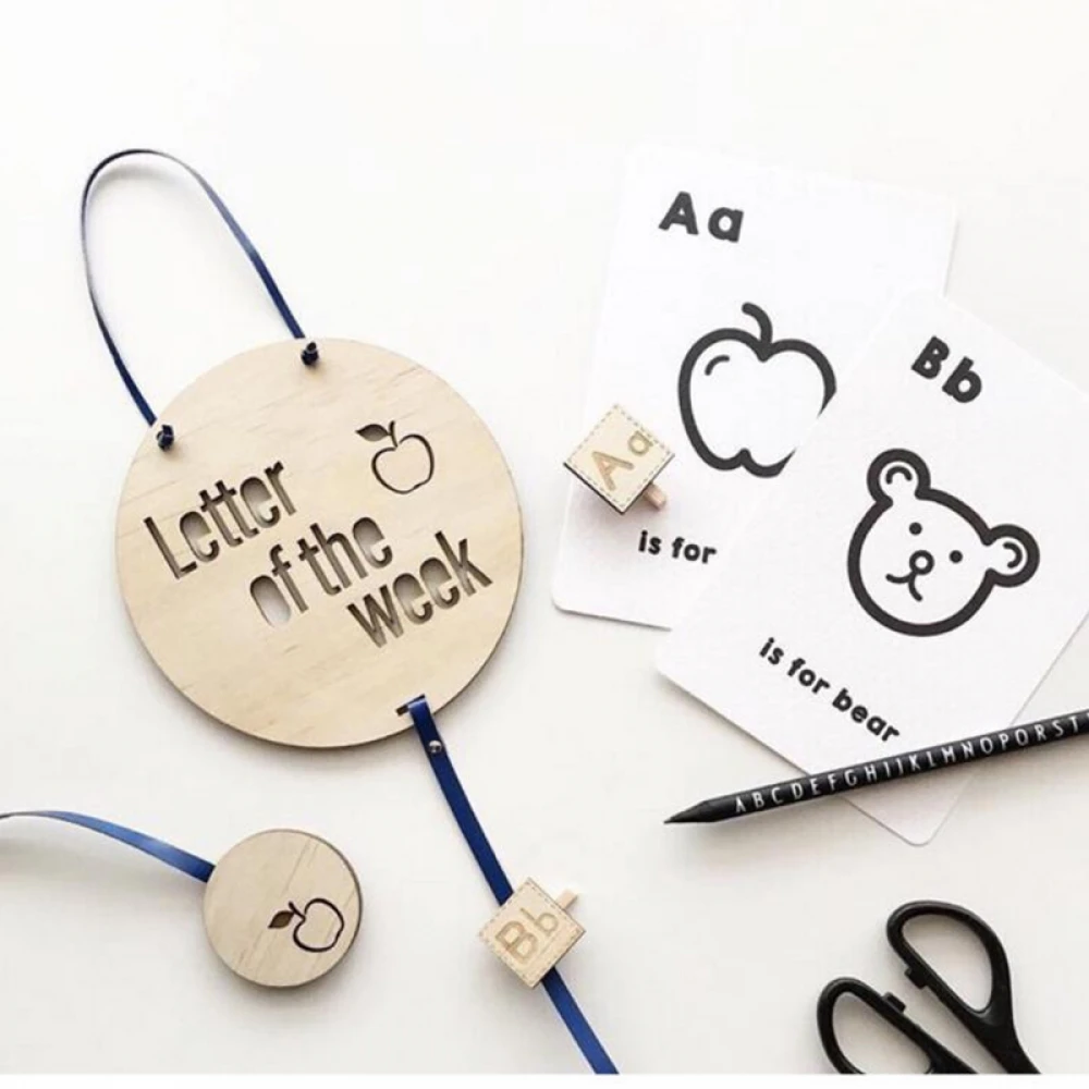 Nordic Style Wooden Wood Mini Hair Clips Accessories Photos Storage Pendant Round Baby Hairpin Cable | Дом и сад