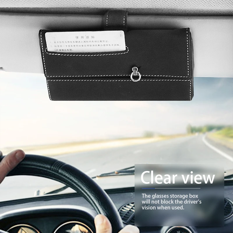 Автомобильный солнцезащитный козырек Организатор искусственная кожа коробка