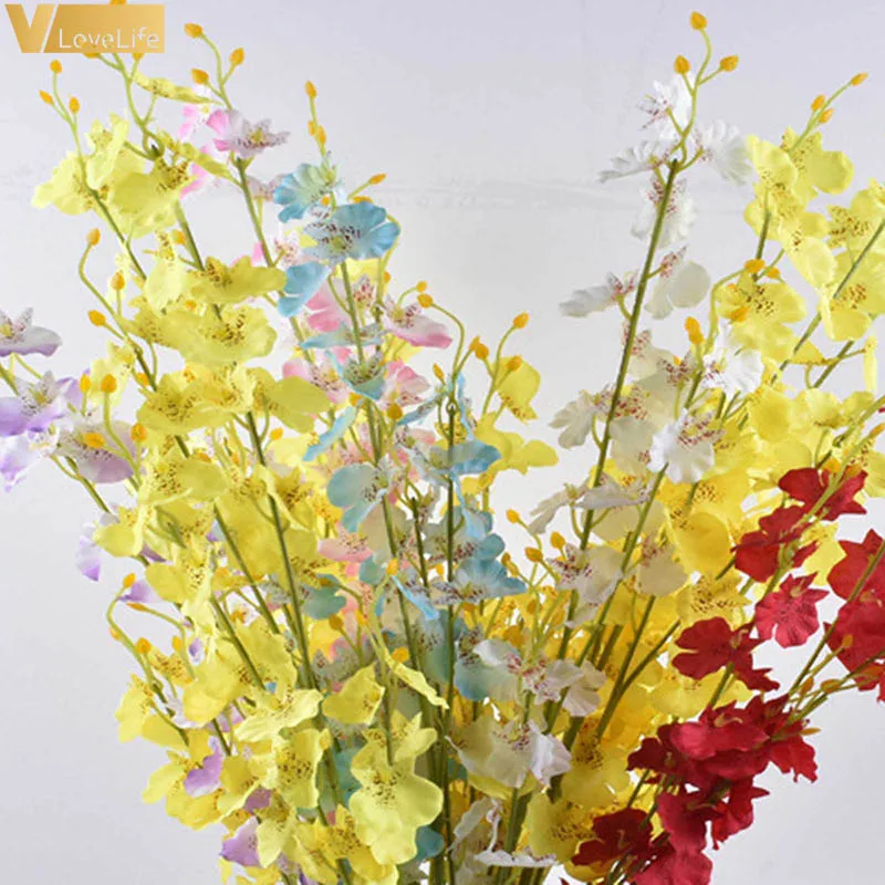 Искусственные орхидеи 97 см искусственные шелковые цветы для танцев женские