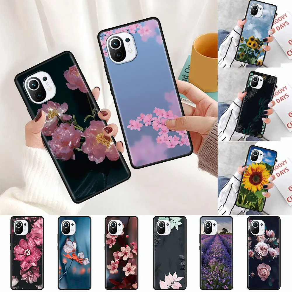

Beautiful Flower Phone Case for Xiaomi Mi 10T Pro Note 10 11 Lite 5G 9T A2 8 Lite CC9 11Ultra CC9E 9 Back Cover