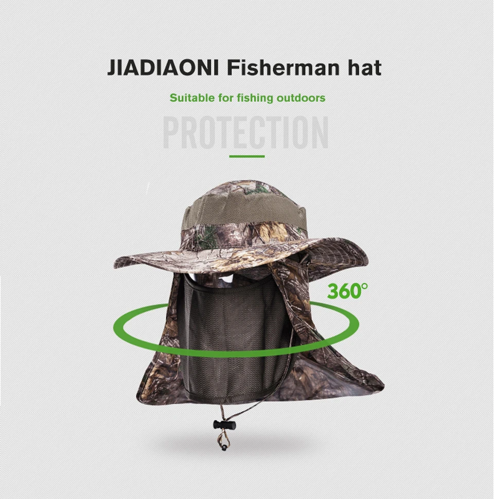 JIADIAONI, новинка, Мужская Уличная одежда для рыбалки, шапка s, зимний солнцезащитный козырек от комаров, шапка для рыбалки, Аксессуары для рыбалки