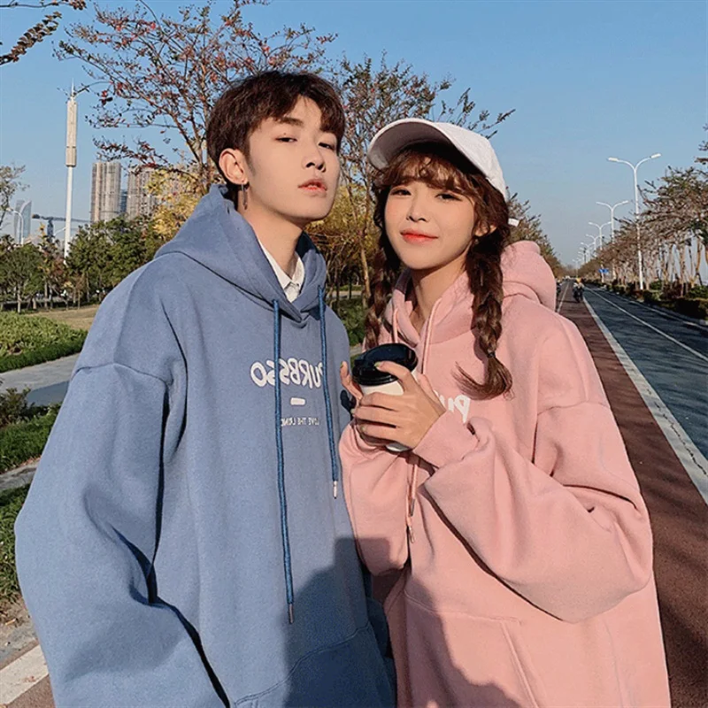 

American Fashion Brand Sweater Women's Winter Ins Loose Korean Style Boyfriend Idle Style plus Velvet Thickened Couple Fried