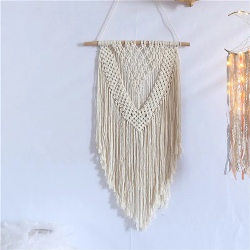 Плетеный макраме ручной работы настенный гобелен свадебное украшение для стены