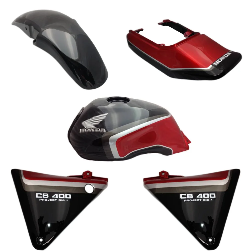 Подходит для Honda CB400 1992 1993 1994 1996 черный обтекатель с Индукционным медным масляным
