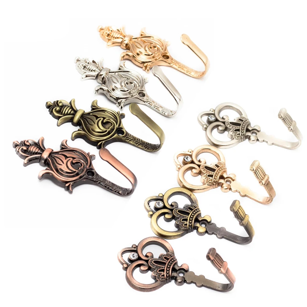 2 шт. винтажный большой сливовый дизайн держатель для занавесок крючок над дверью