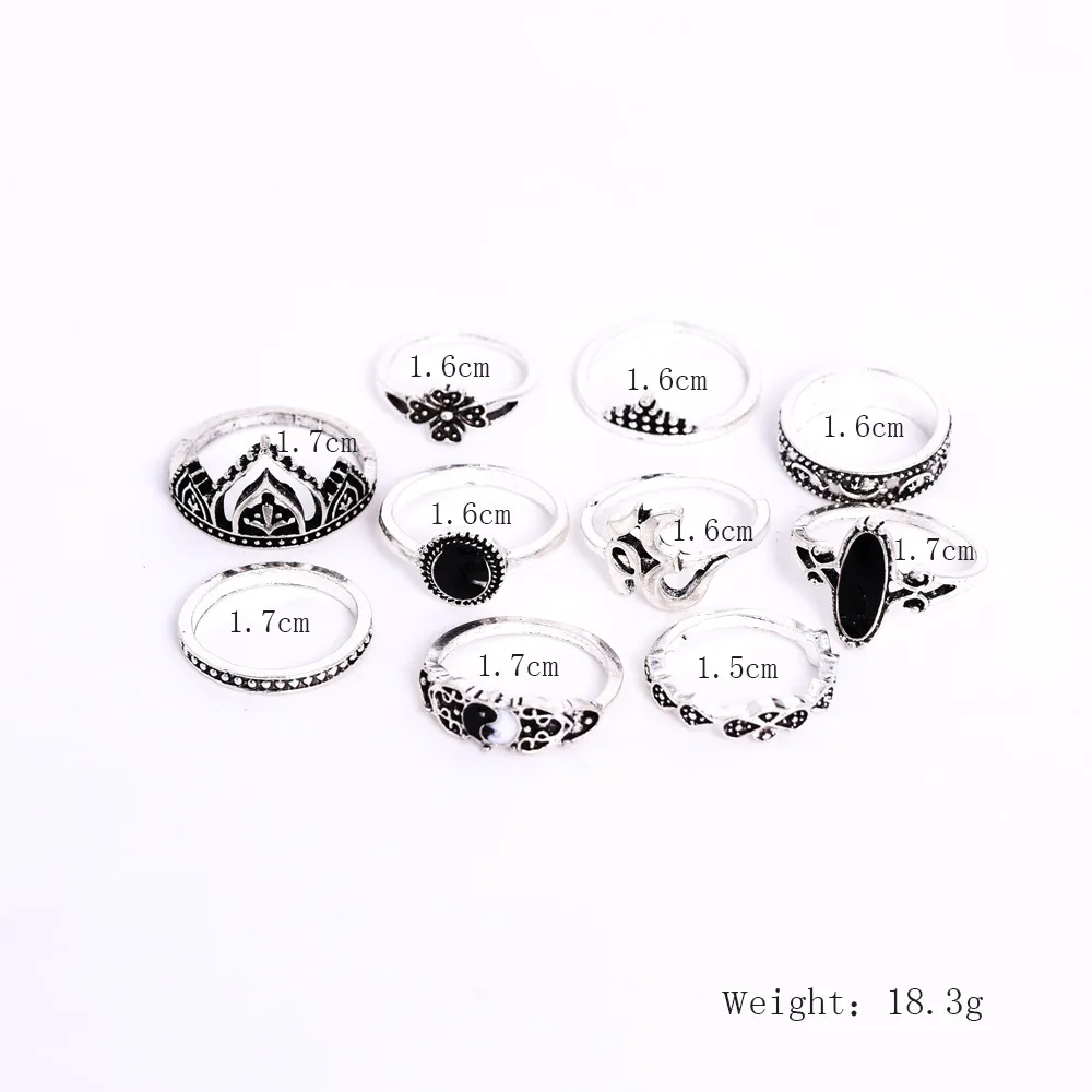 Дизайн, Ретро стиль, Золотая Звезда, миди луна, кольца, набор для женщин, опал, кристалл, миди, кольцо на палец,, женские богемные ювелирные изделия, подарки