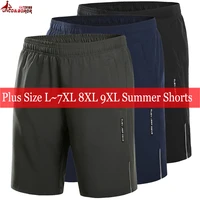 plus size 7xl 8xl 9xl mens breathable elastic waist casual male beach shorts outwear sporting gym joggers men reflective shorts