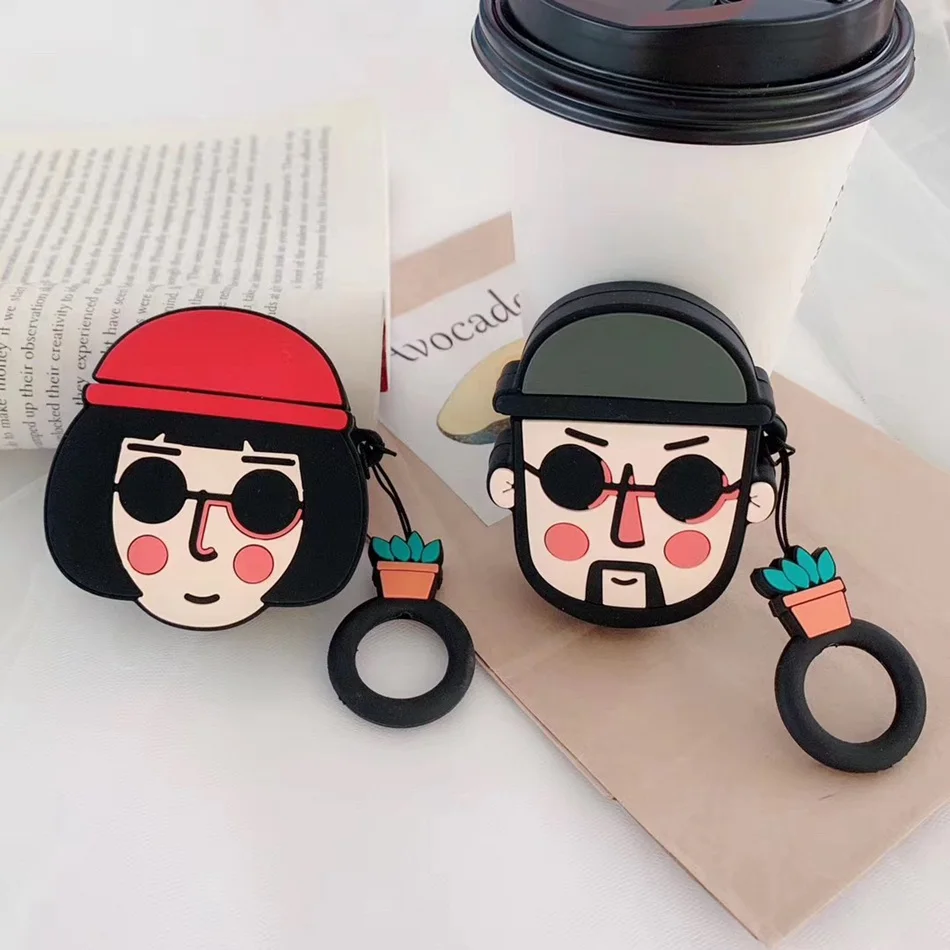 3D силиконовый чехол для наушников s для AirPods 2 Чехол милый мультяшный Поросенок Кот для Apple Air Pods чехол для Earpods чехол для наушников кольцевой ремешок