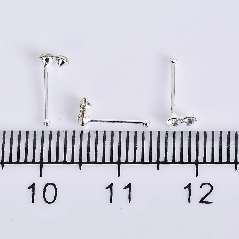 Нострил 316L нержавеющая сталь Носовая кость кольца шпильки инкрустированные