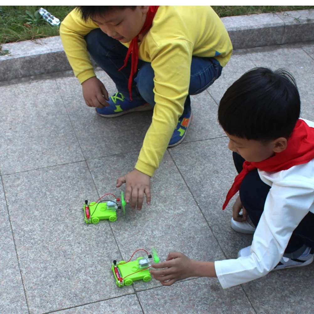 

Child Educational Toy Student DIY Assembly Electric Car Wind Power Experiment Physics Learning Kids Toy