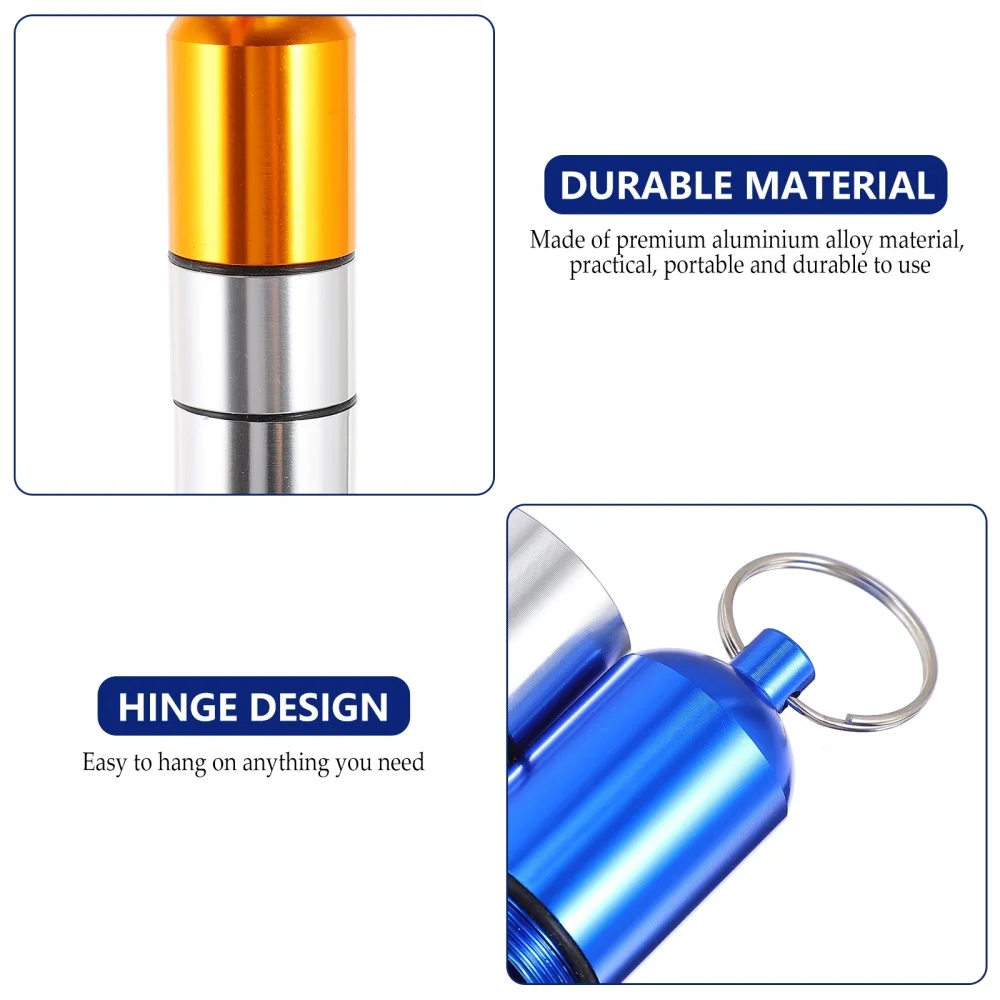 

5pcs Novel Pill Boxes Pill Cases Pill Container Capsule Boxes (Assorted Color)