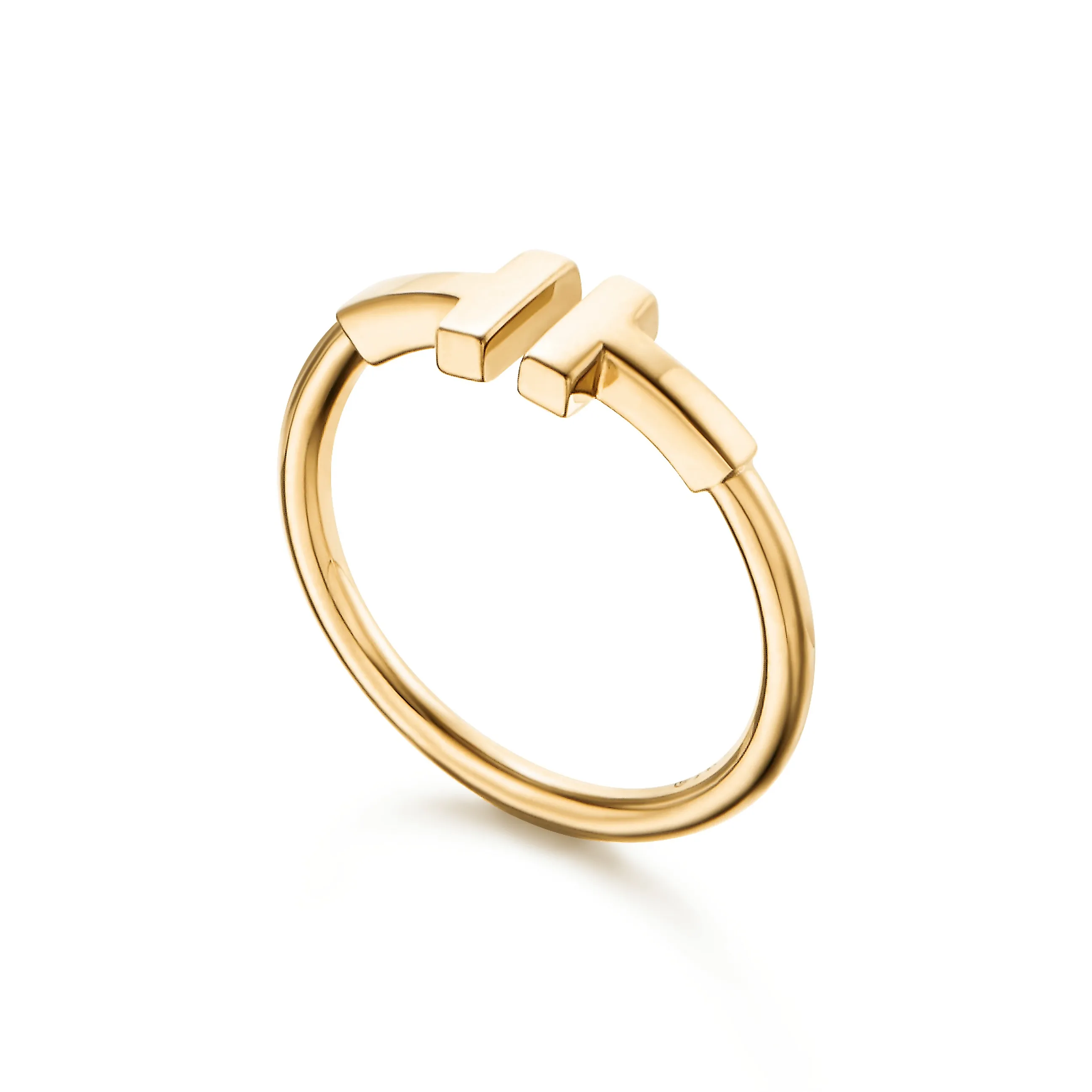 

Tiffany female ring for women Featuring a bold "T" motif this ring is stunning in its simplicity