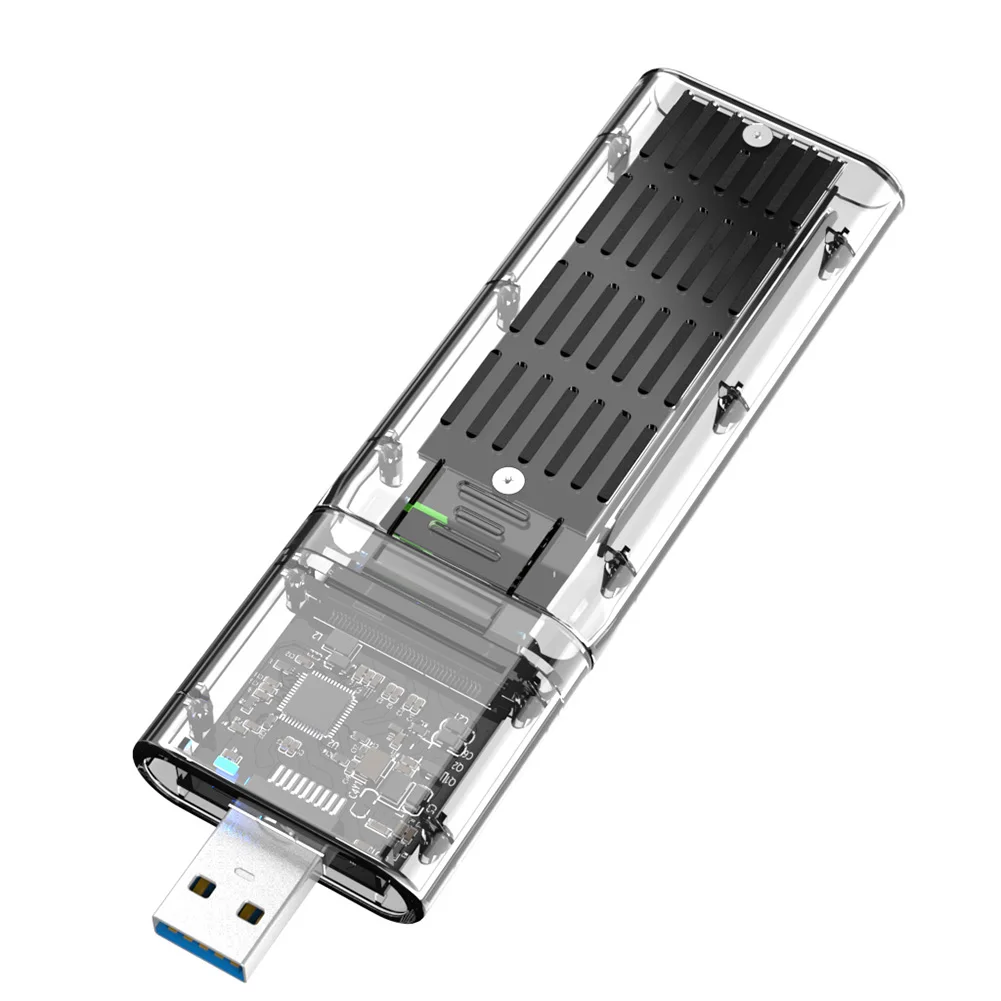 Прозрачный чехол для жесткого диска SSD высокоскоростной usb 3.1 Gen2 10 Гбит/с