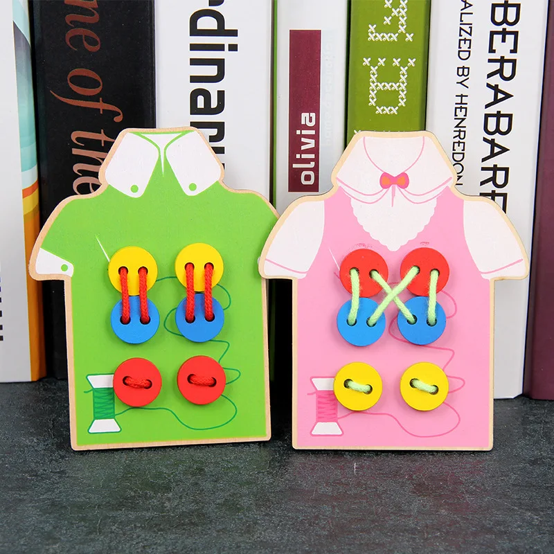 Монтессори Деревянные игрушки Детский Набор для творчества ручная работа одежда