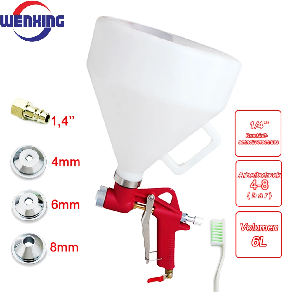 

WENXING Air Hopper Spray Gun Paint Texture Tool Drywall Wall Painting Sprayer with 3 Nozzle