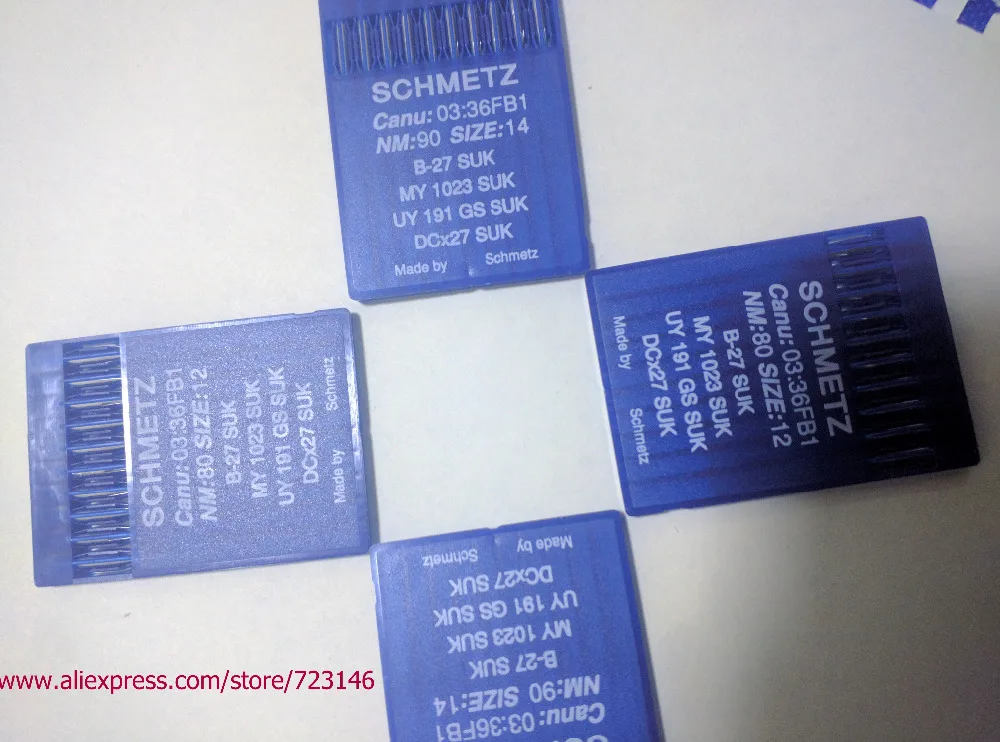 SCHMETZ B-27 55/6 иглы MY 1023 UY 191 GS DCX27 Canu 03:36 1-94 для промышленных машин певец Юки | Дом и сад